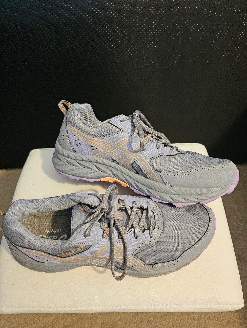 ASICS GEL VENTURE 9 Womens Trail Running Sneakers Grey And Lavander SIZE 11